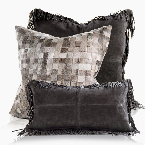 Coronado Suede Fringe Pillow
