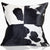 Domino Cowhide & Feather-Down Square Pillow