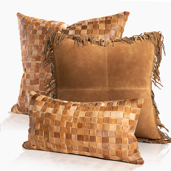 Sandro Cowhide Lumbar Pillow