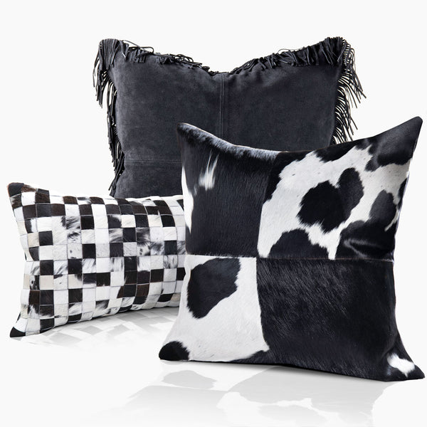 Coronado Suede Fringe Lumbar Pillow