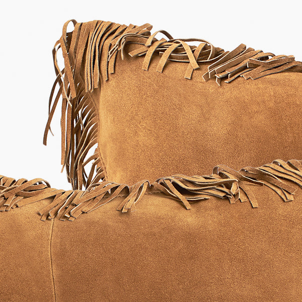 Coronado Suede Fringe Pillow